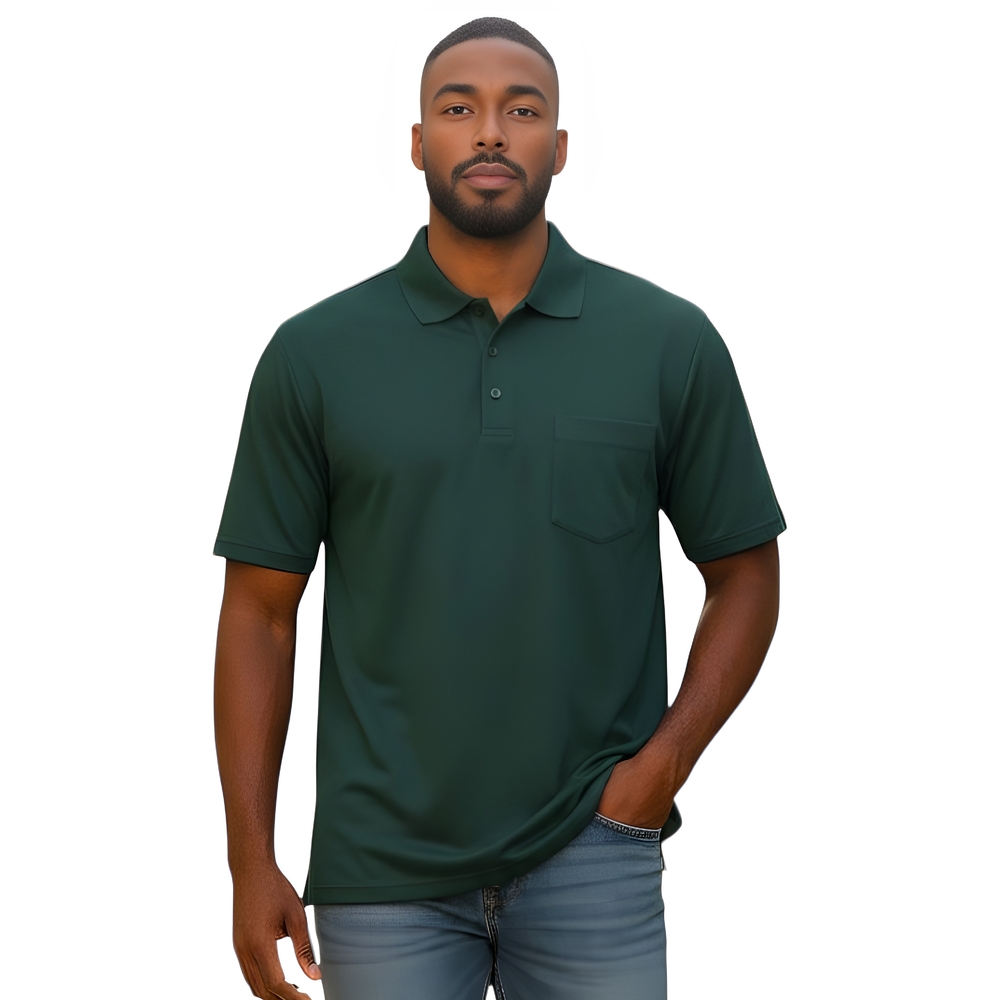 Men's Dark Green XL Short Slv Performance Polo Shirt By CORE 365 NWT & Orig Pkg
